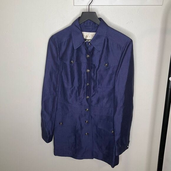 Escada Vintage Button Down Dress - Picture 1 of 6